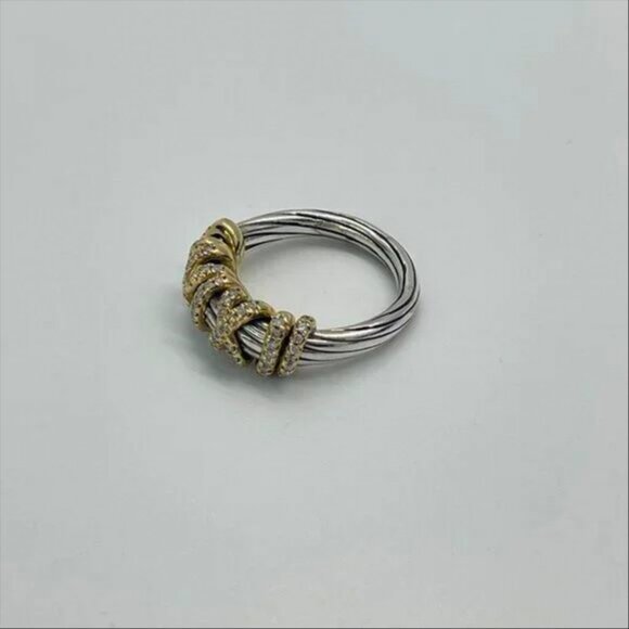 David Yurman Helena Ring with Diamonds & 18k Gold - Picture 10 of 10